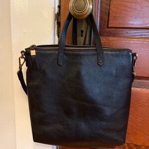 Madewell Black Leather Crossbody